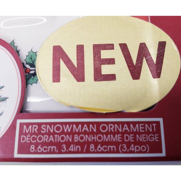 NIOB SPODE Christmas Tree MR SNOWMAN ORNAMENT - Picture 5 of 5
